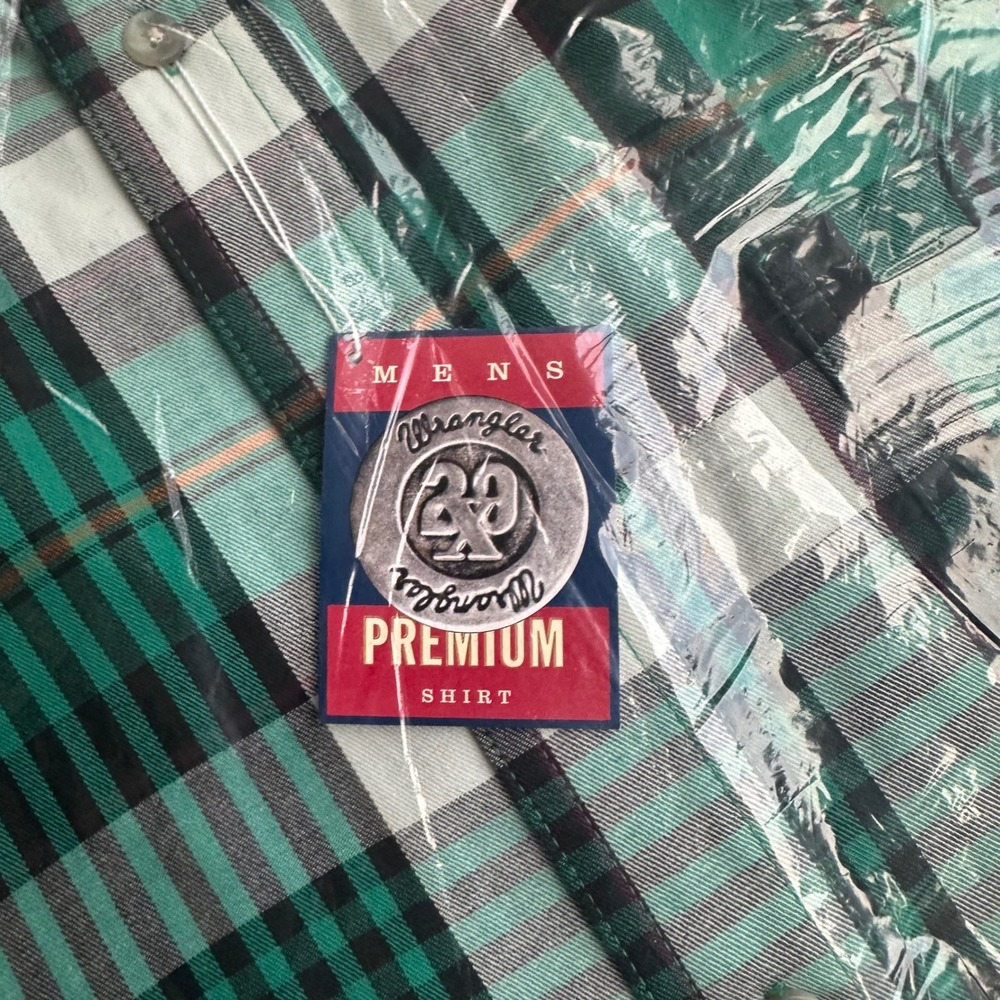 Twenty X Green Plaid Button Up Western Shirt Menswear Casual Flannel L - Picture 2 of 6